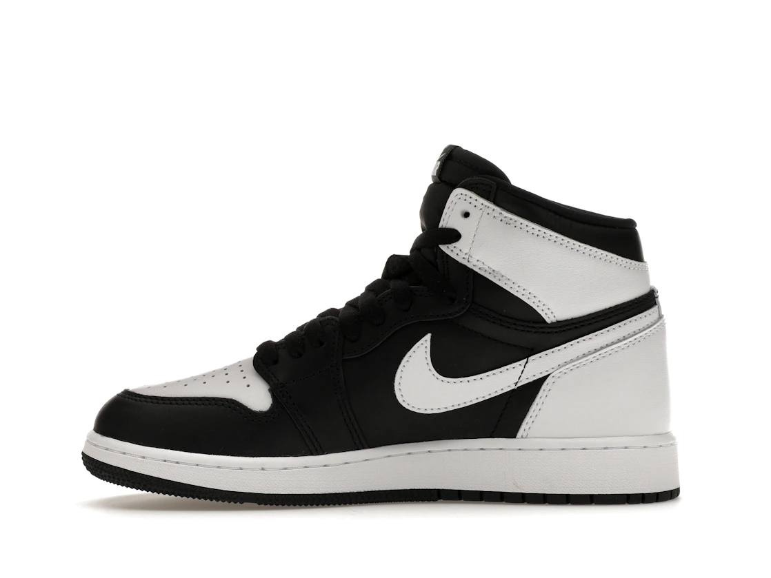Vue 19 de Jordan 1 Retro High OG Black White (GS)