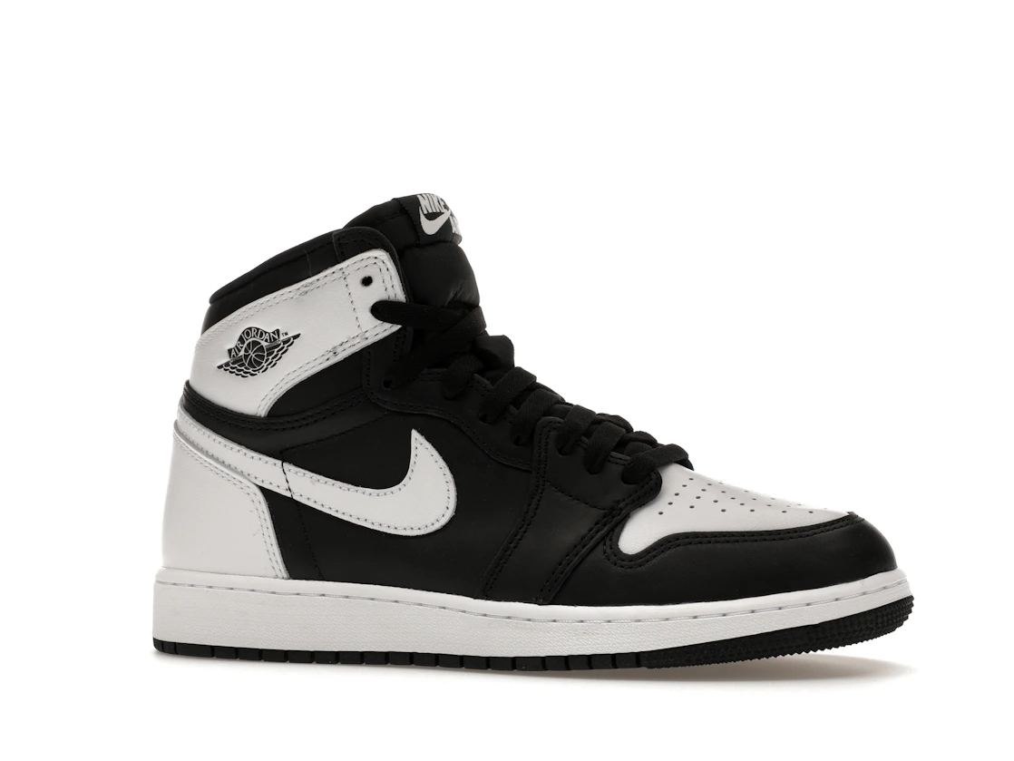 Vue 3 de Jordan 1 Retro High OG Black White (GS)