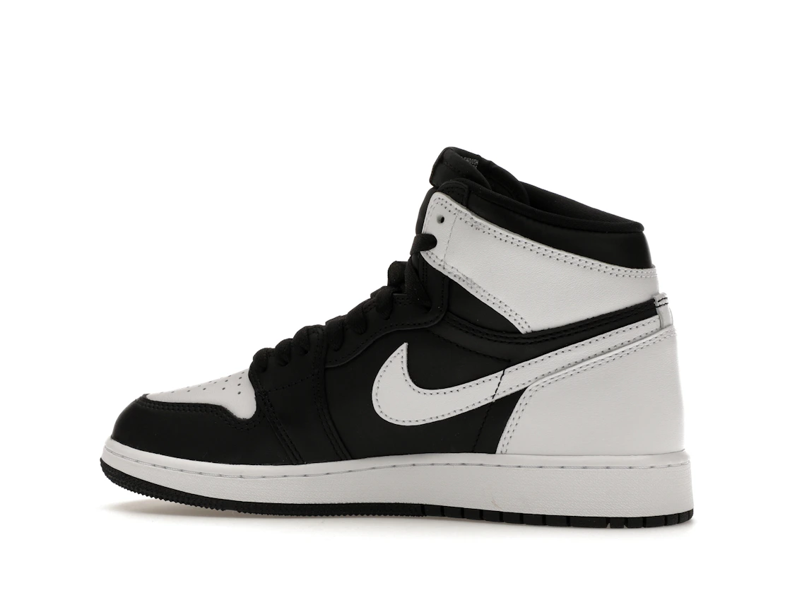 Vue 21 de Jordan 1 Retro High OG Black White (GS)