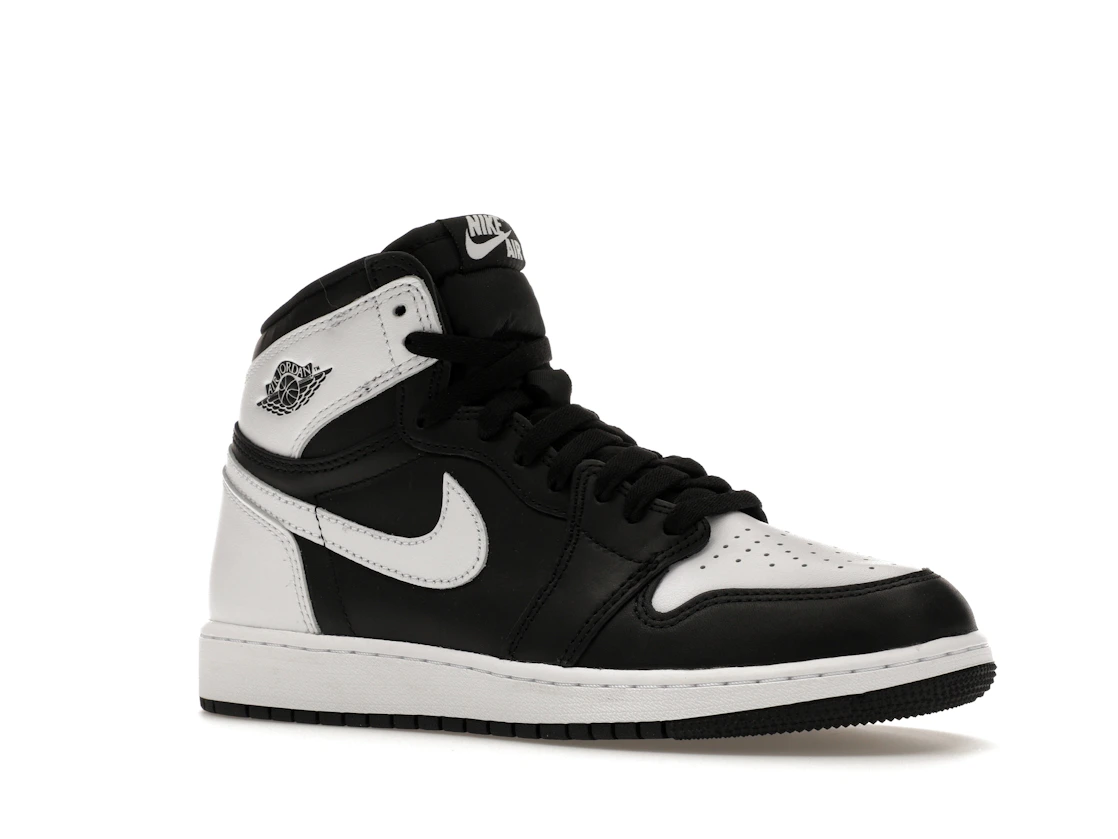 Vue 4 de Jordan 1 Retro High OG Black White (GS)
