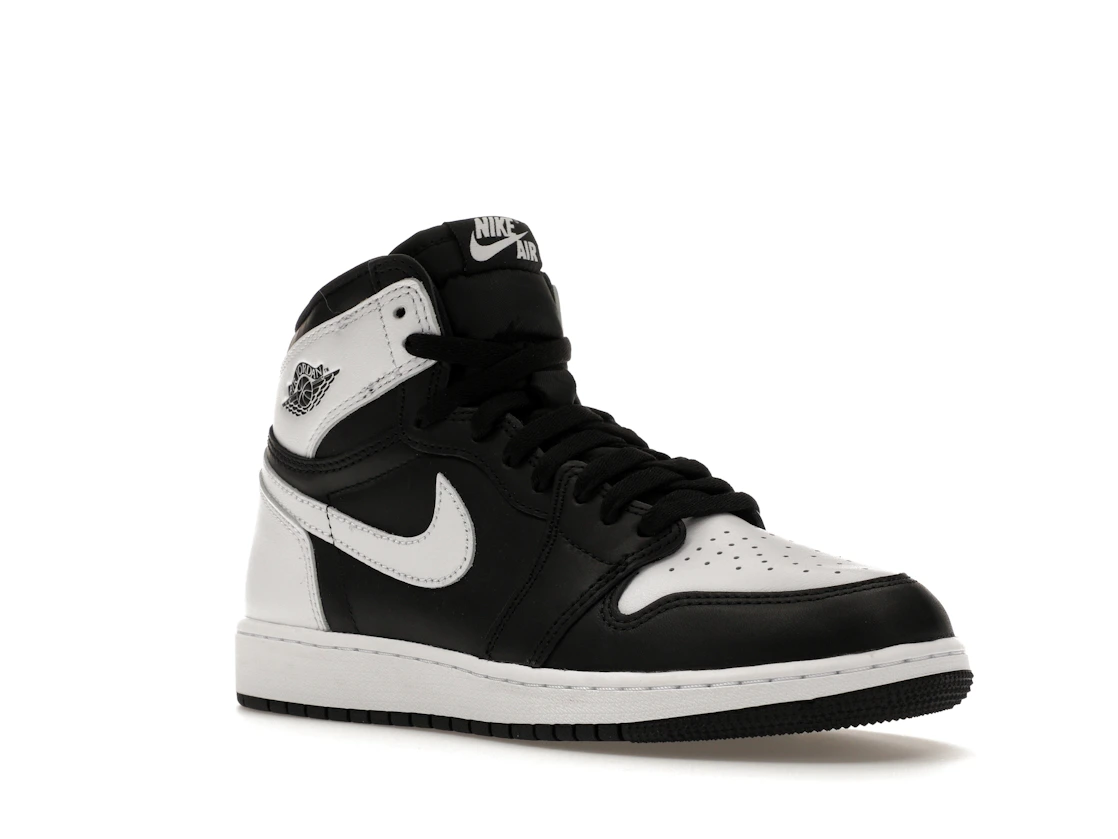 Vue 5 de Jordan 1 Retro High OG Black White (GS)