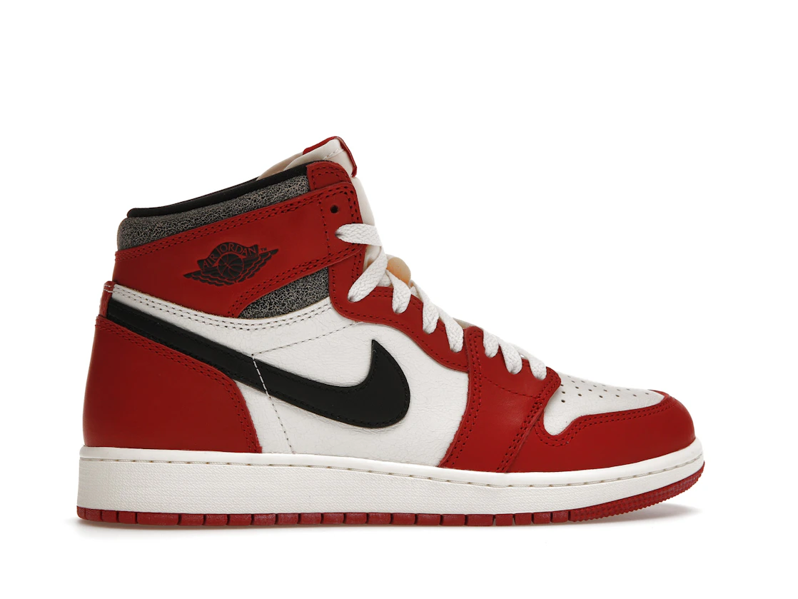 Vue 36 de Jordan 1 Retro High OG Chicago Lost and Found (GS)