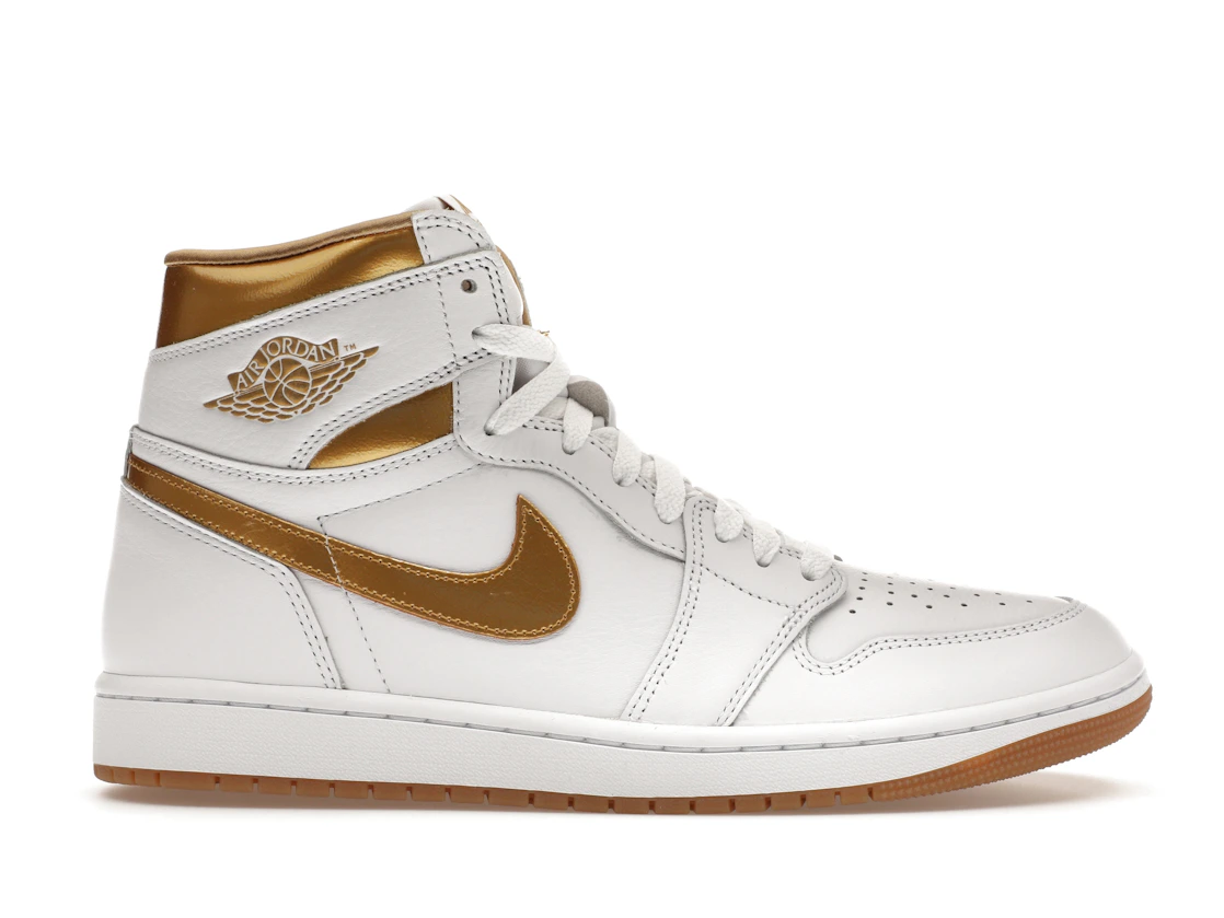 Vue 1 de Jordan 1 Retro High OG Metallic Gold 