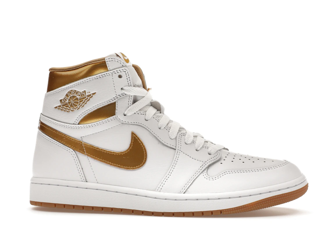 Vue 2 de Jordan 1 Retro High OG Metallic Gold 