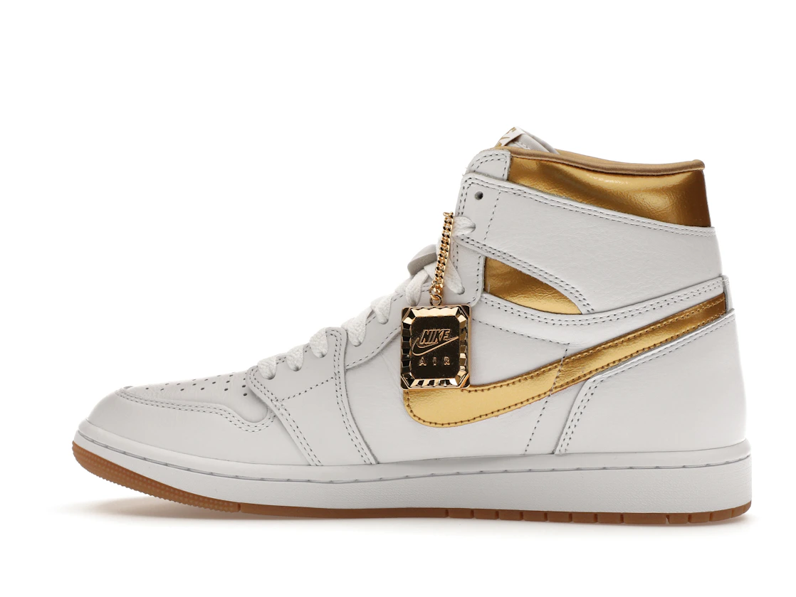 Vue 20 de Jordan 1 Retro High OG Metallic Gold 