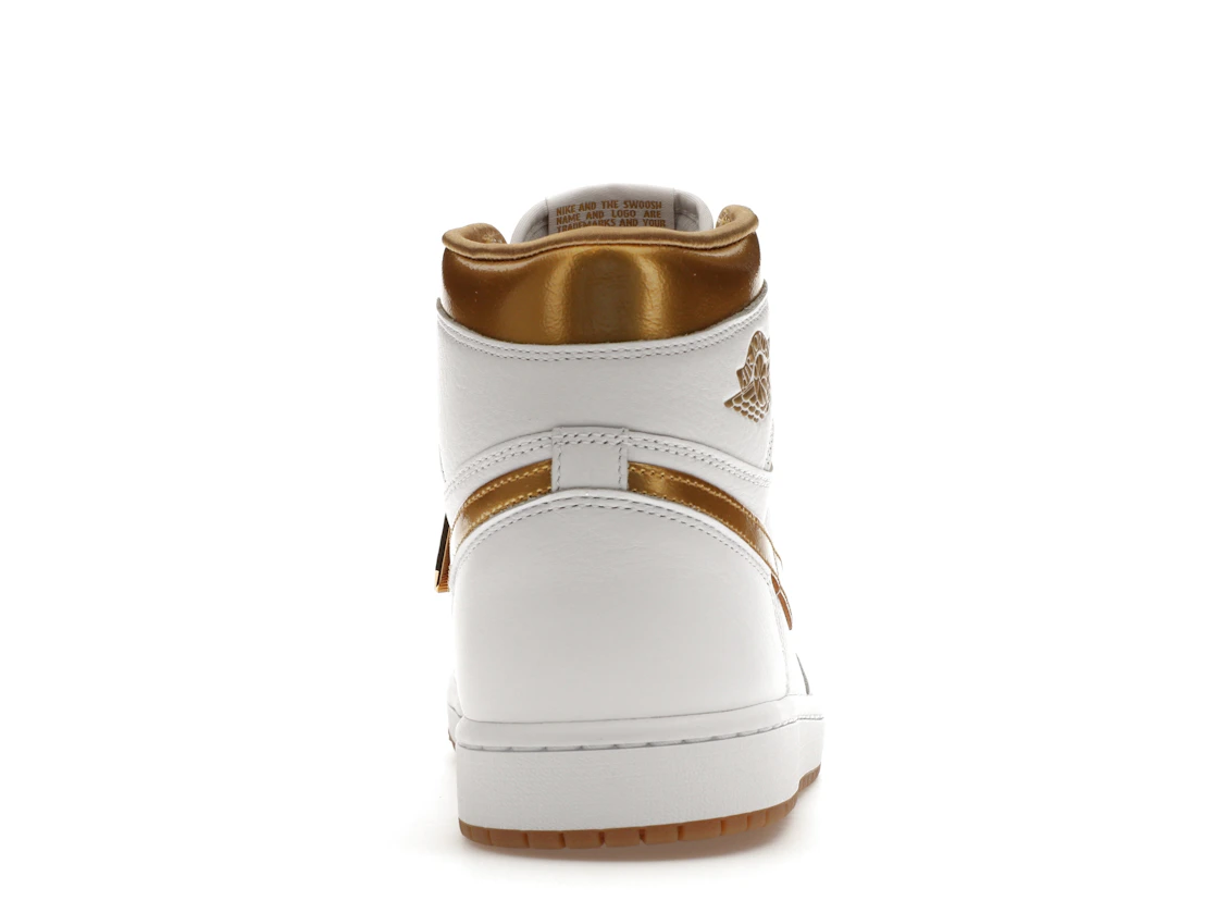 Vue 28 de Jordan 1 Retro High OG Metallic Gold 