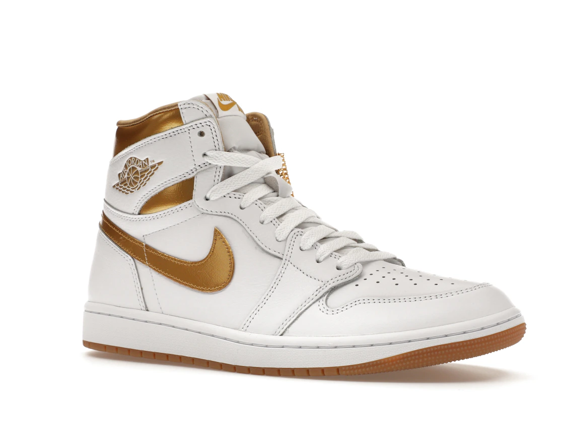 Vue 4 de Jordan 1 Retro High OG Metallic Gold 