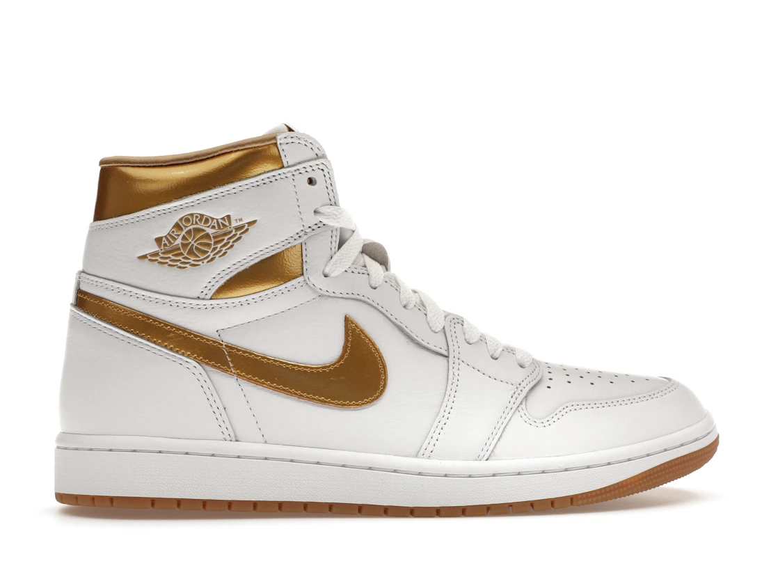 Vue 36 de Jordan 1 Retro High OG Metallic Gold 