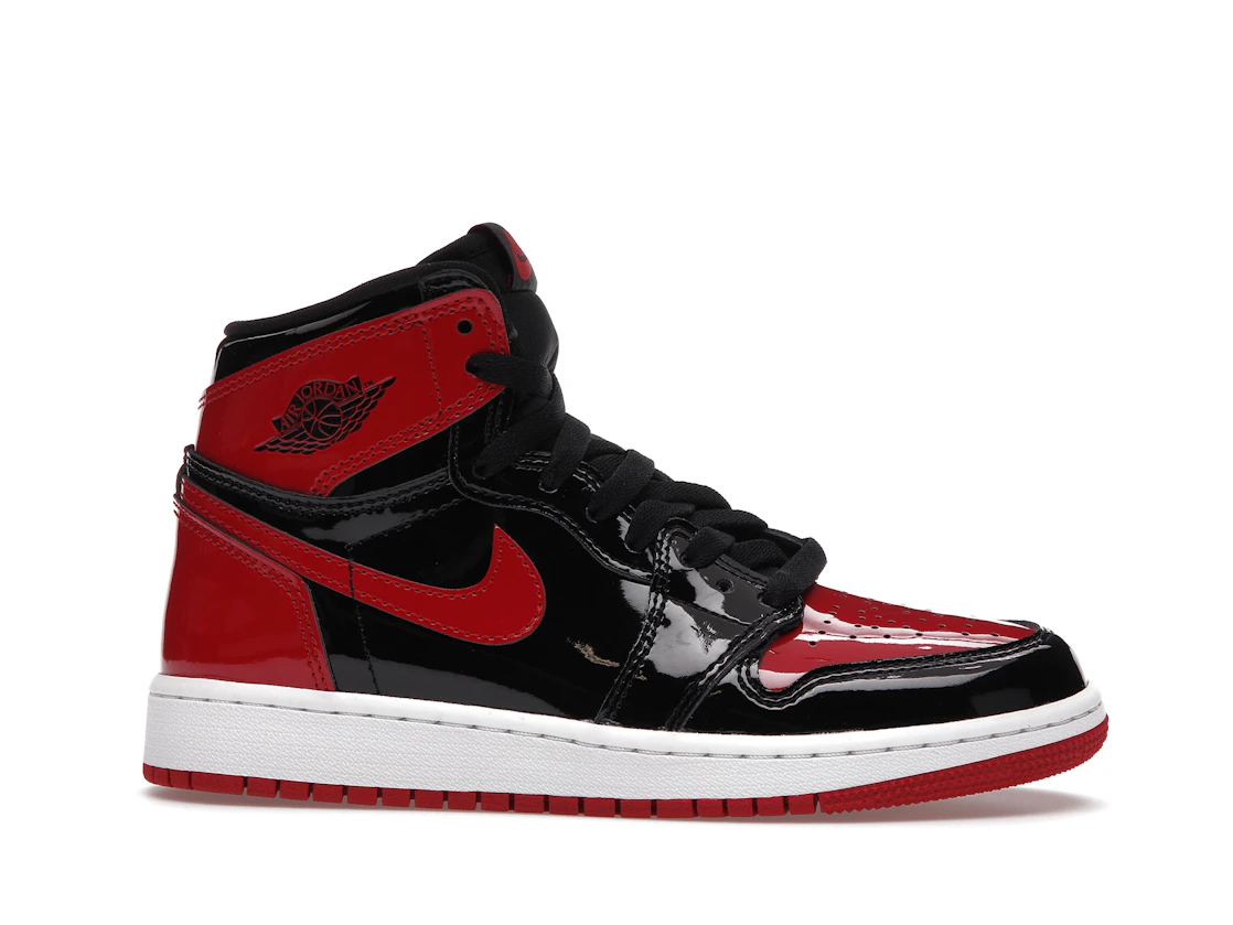 Vue 2 de Jordan 1 Retro High OG Patent Bred (GS)