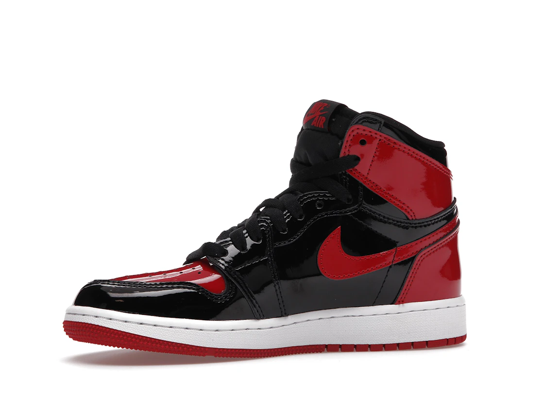 Vue 17 de Jordan 1 Retro High OG Patent Bred (GS)