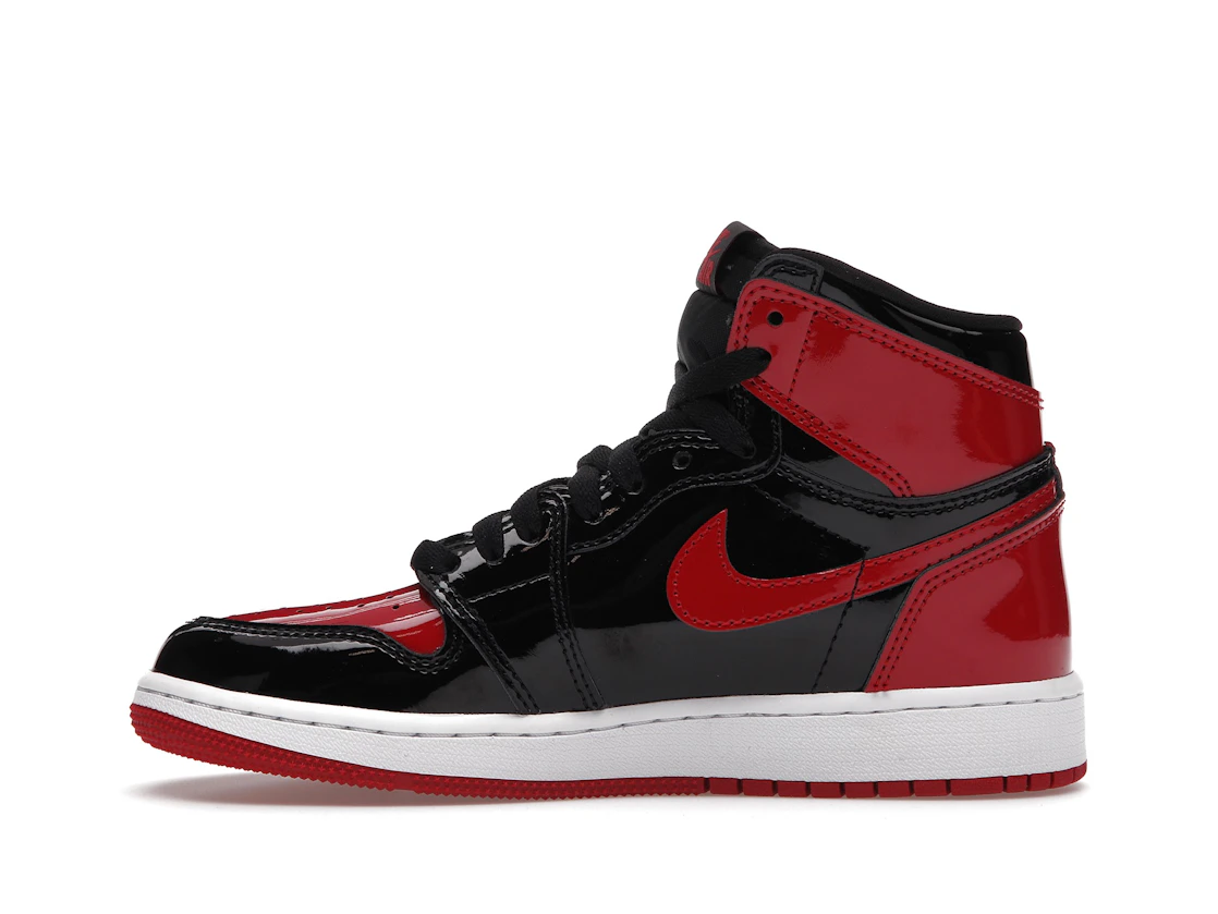 Vue 19 de Jordan 1 Retro High OG Patent Bred (GS)