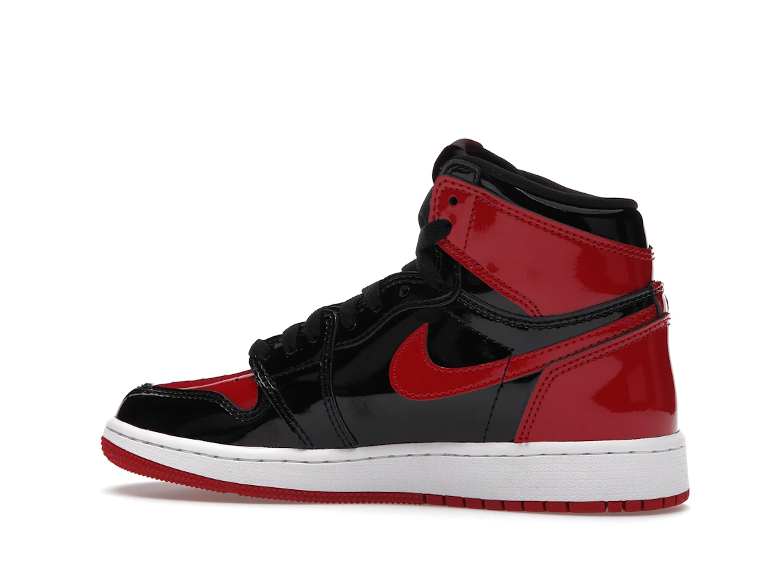 Vue 21 de Jordan 1 Retro High OG Patent Bred (GS)