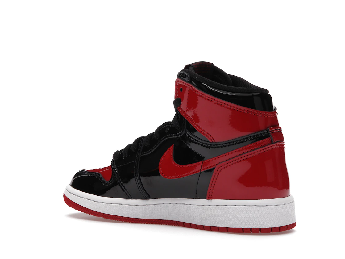 Vue 23 de Jordan 1 Retro High OG Patent Bred (GS)