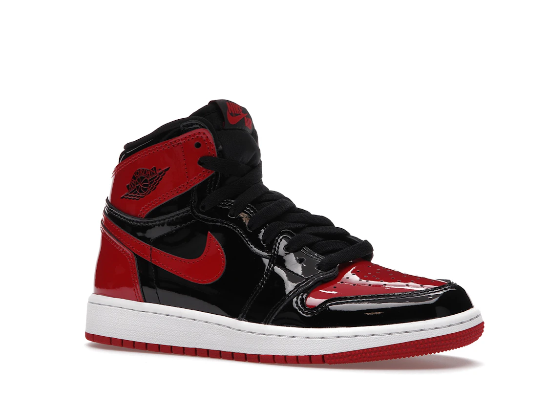 Vue 4 de Jordan 1 Retro High OG Patent Bred (GS)