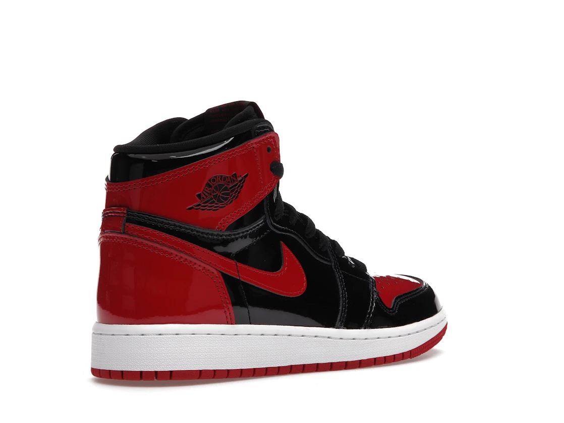 Vue 33 de Jordan 1 Retro High OG Patent Bred (GS)