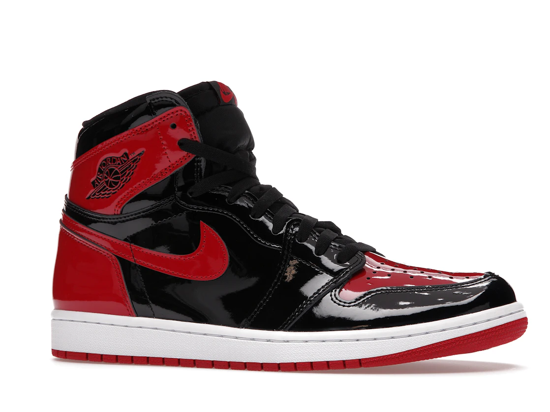 Vue 3 de Jordan 1 Retro High OG Patent Bred