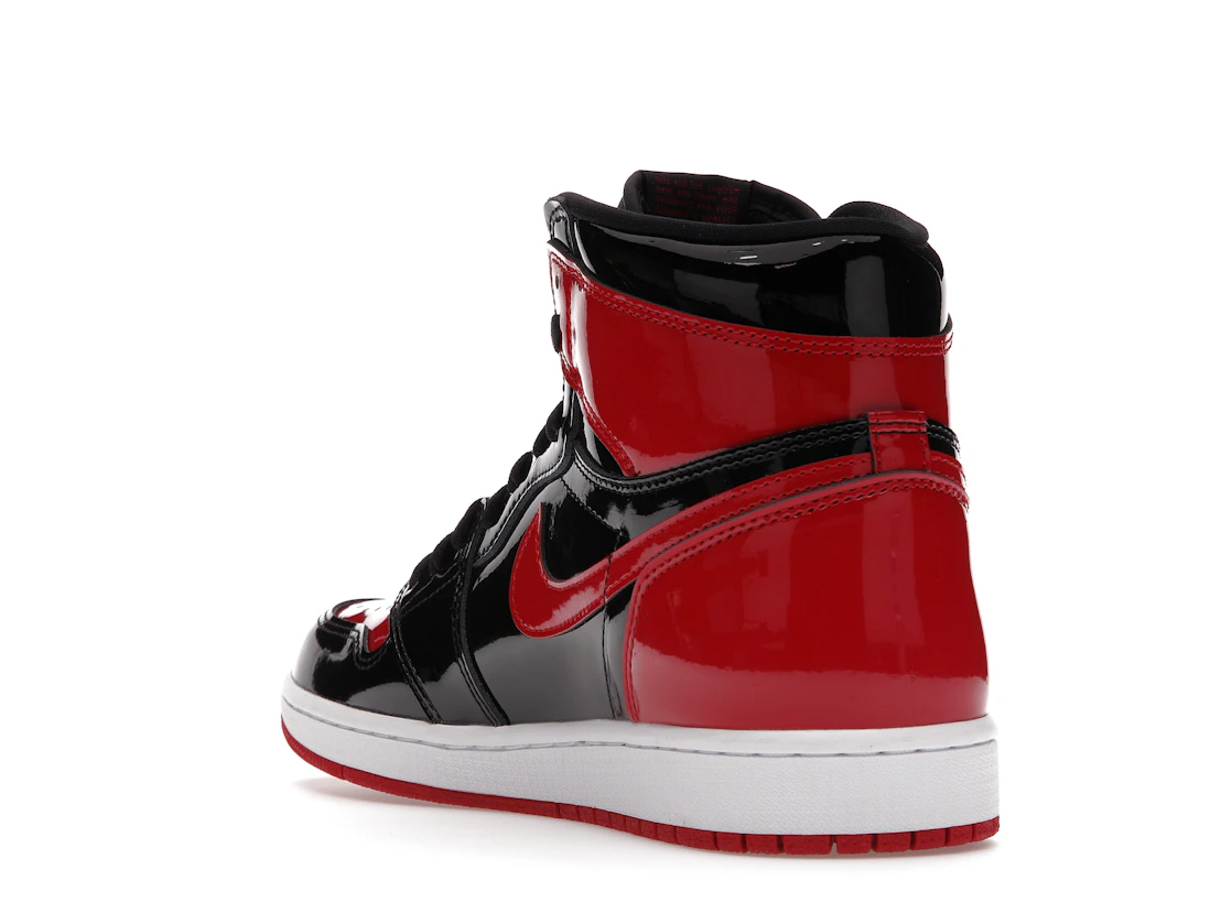Vue 25 de Jordan 1 Retro High OG Patent Bred