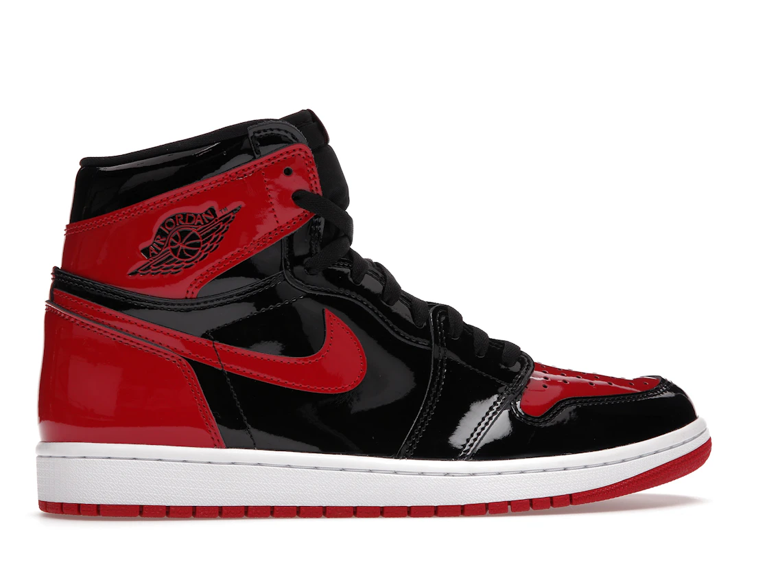 Vue 36 de Jordan 1 Retro High OG Patent Bred