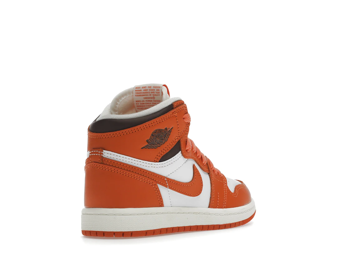 Vue 32 de Jordan 1 Retro High OG Starfish (PS)