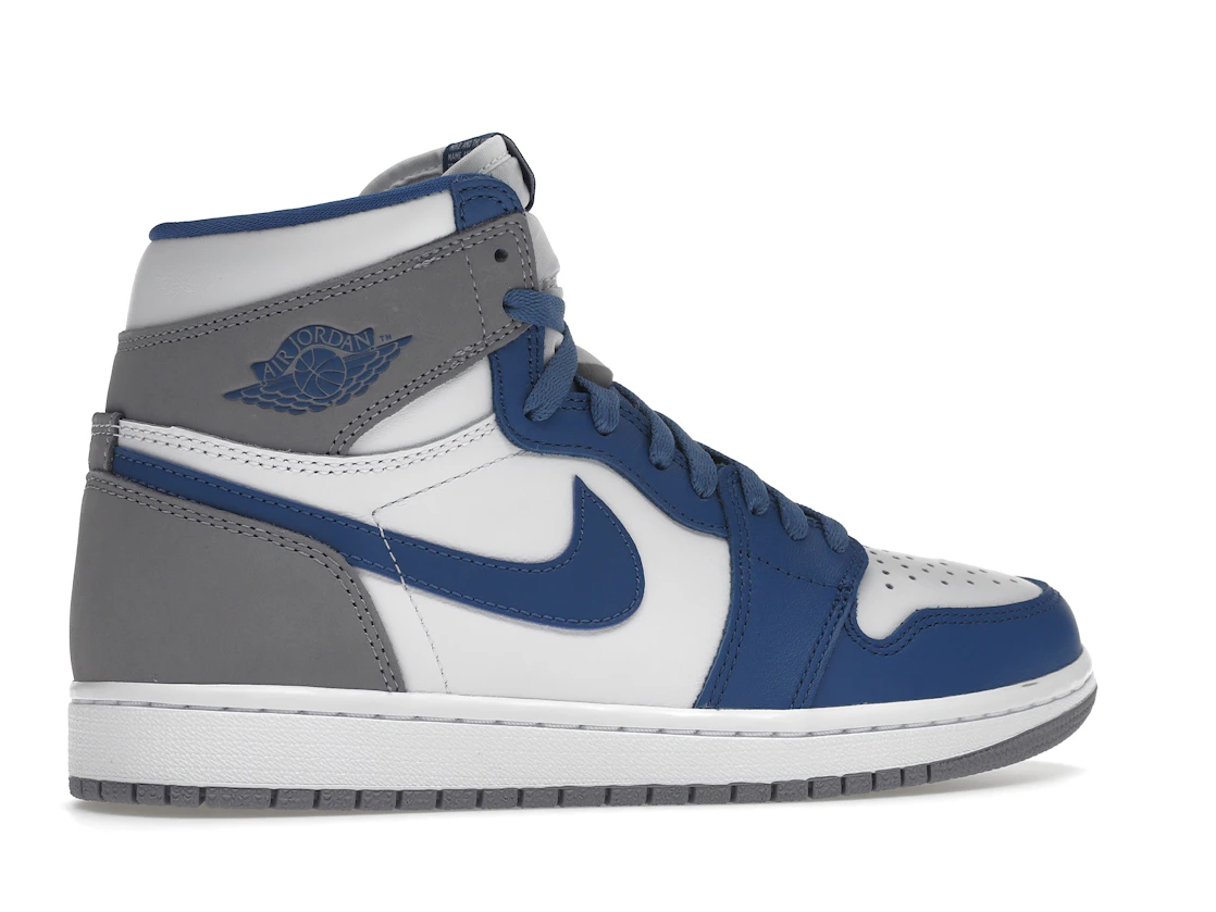 Vue 35 de Jordan 1 Retro High OG True Blue