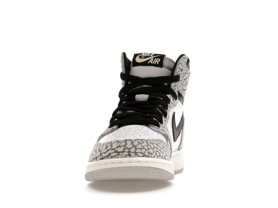 Vue 11 de Jordan 1 Retro High OG White Cement (GS)