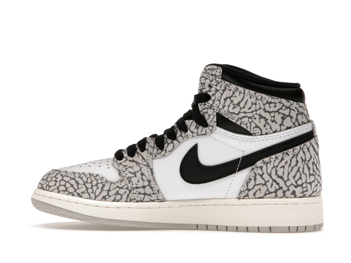 Vue 20 de Jordan 1 Retro High OG White Cement (GS)