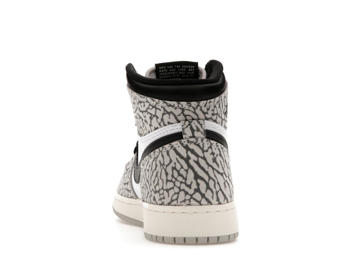 Vue 27 de Jordan 1 Retro High OG White Cement (GS)