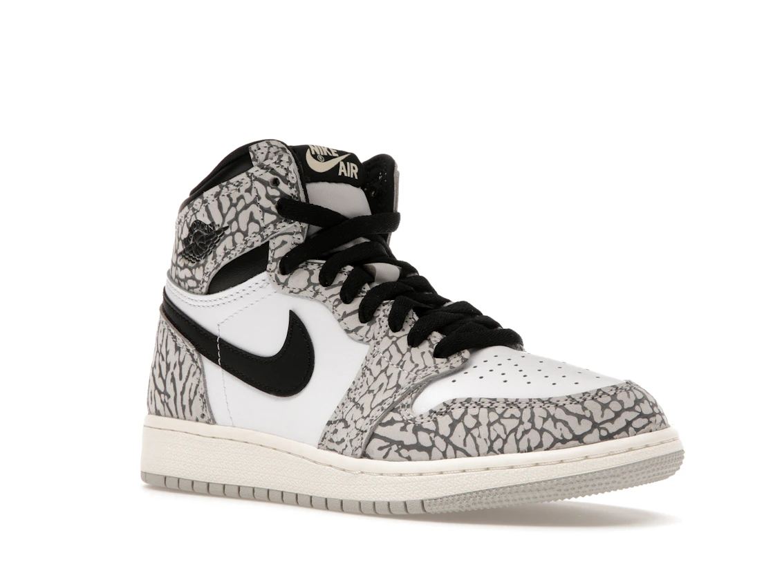 Vue 5 de Jordan 1 Retro High OG White Cement (GS)