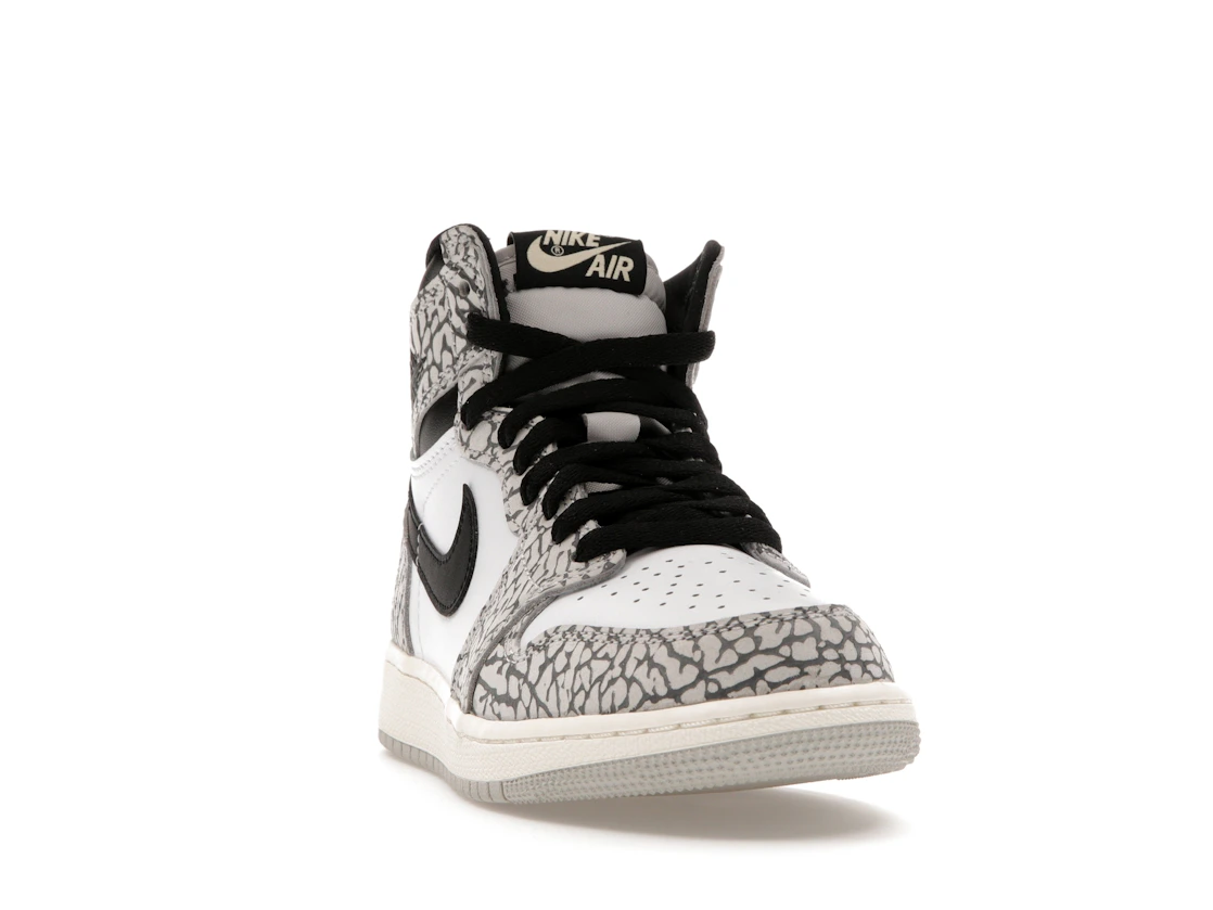 Vue 8 de Jordan 1 Retro High OG White Cement (GS)