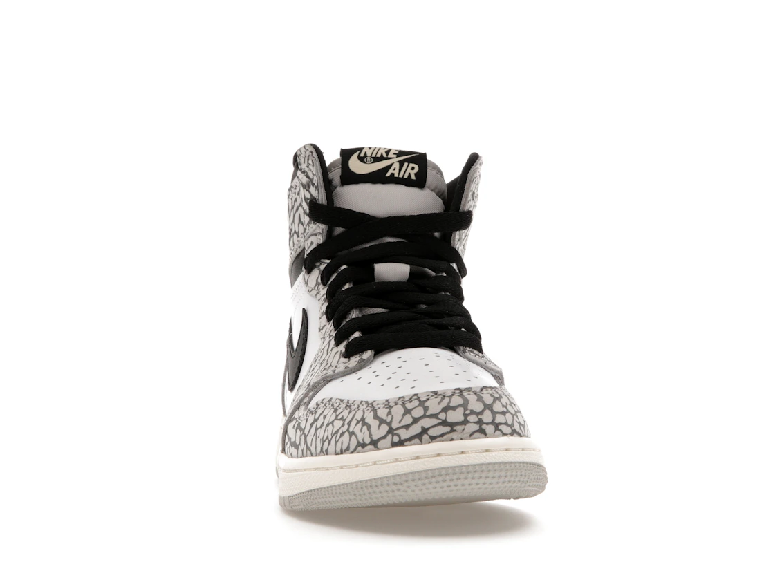 Vue 9 de Jordan 1 Retro High OG White Cement (GS)