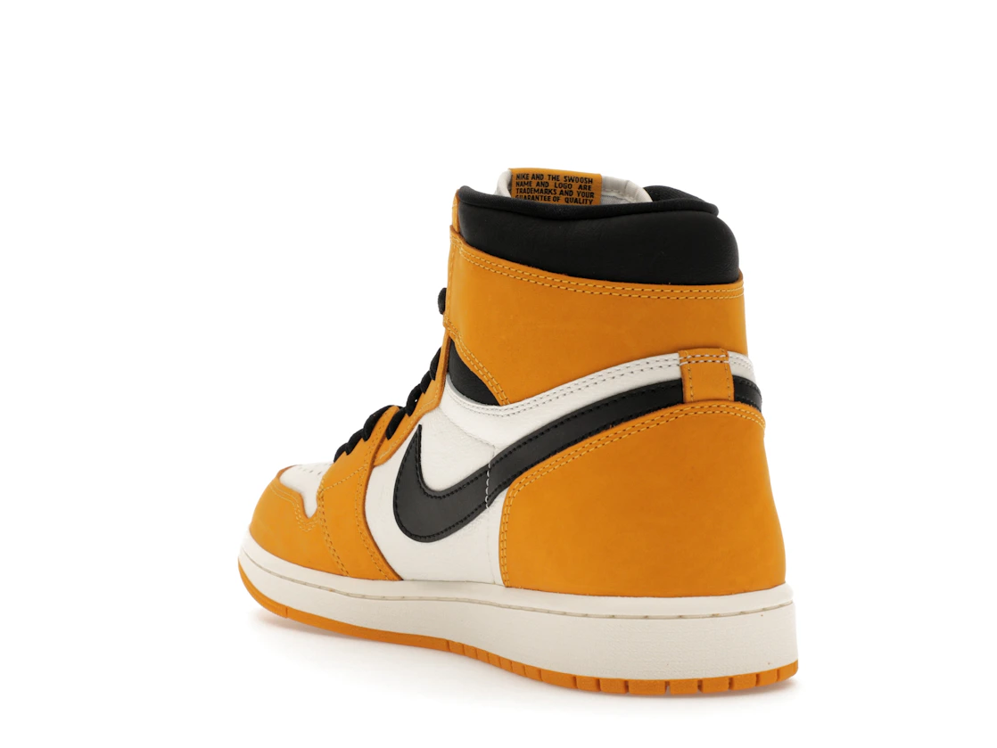 Vue 25 de Jordan 1 Retro High OG Yellow Ochre