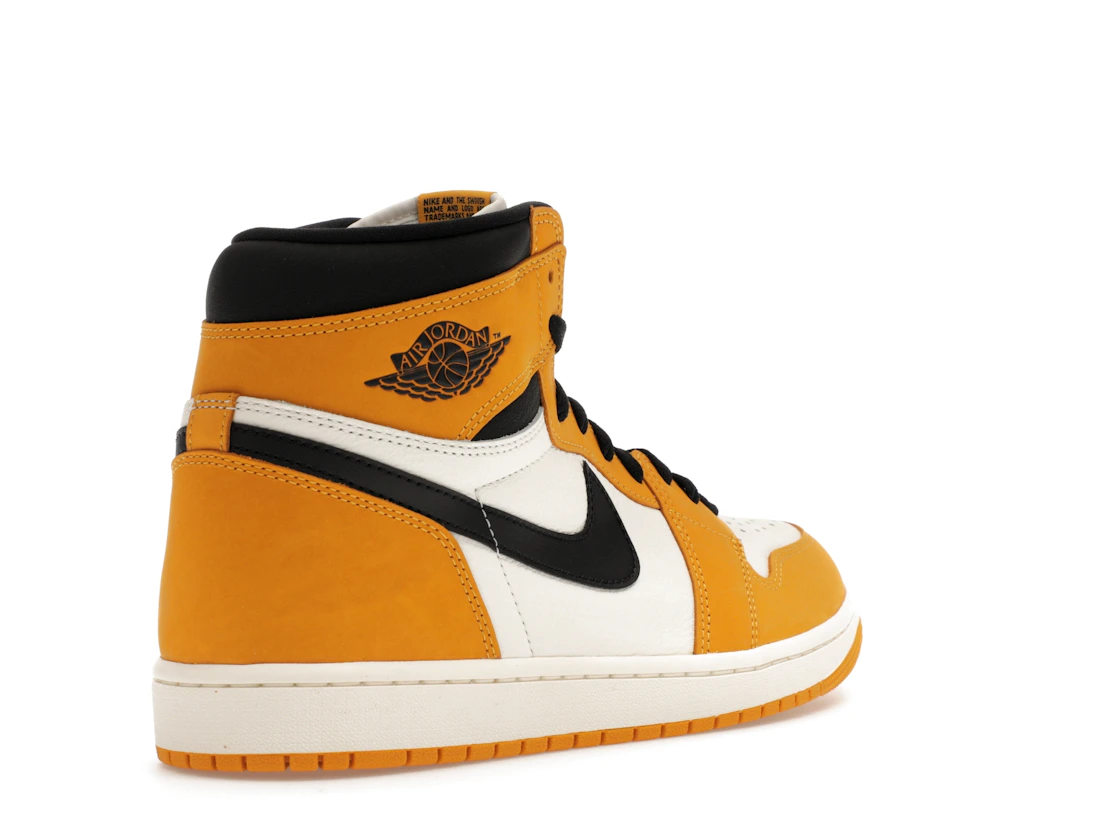 Vue 32 de Jordan 1 Retro High OG Yellow Ochre