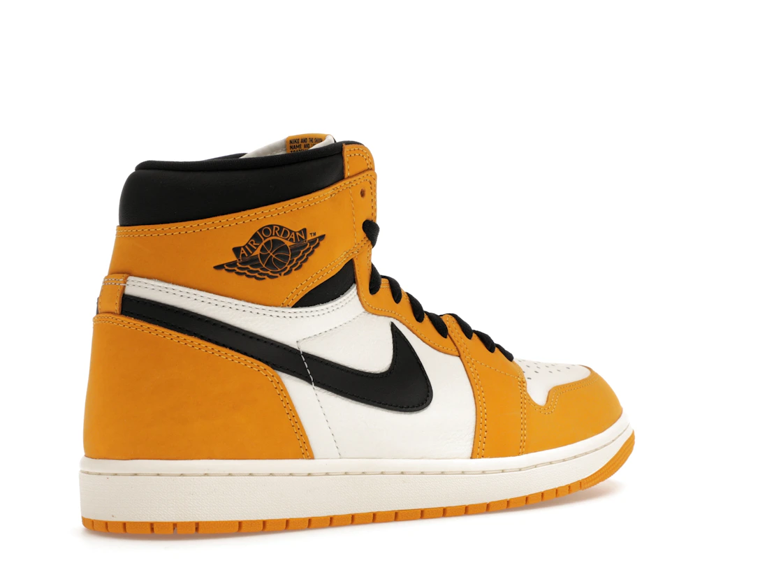 Vue 33 de Jordan 1 Retro High OG Yellow Ochre