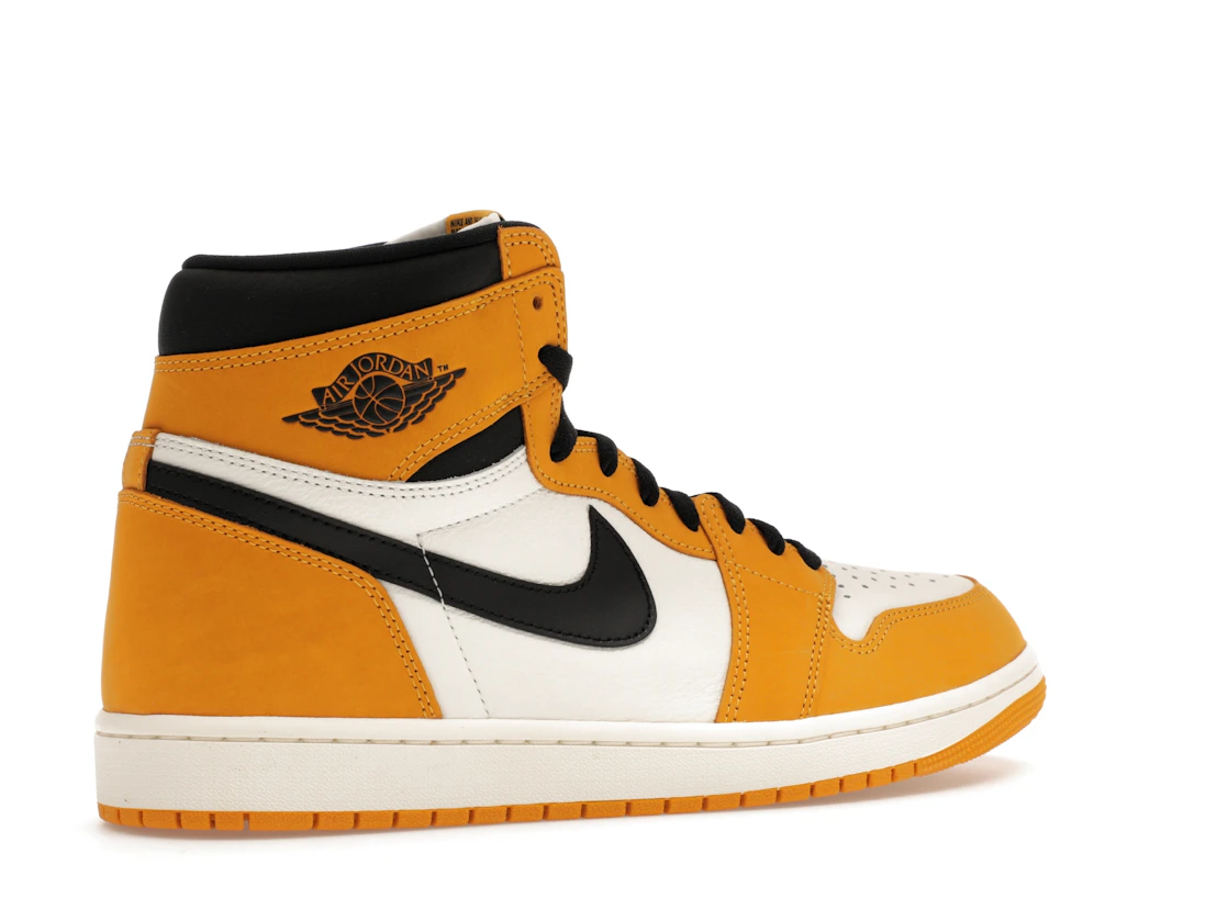 Vue 34 de Jordan 1 Retro High OG Yellow Ochre