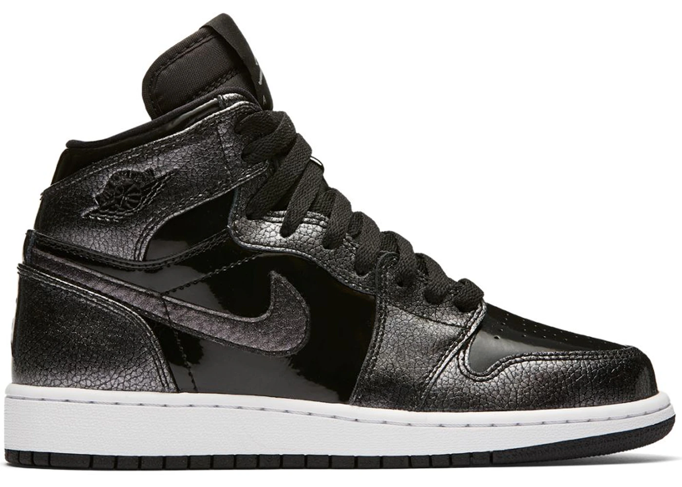 Jordan 1 Retro High Black Patent (GS)