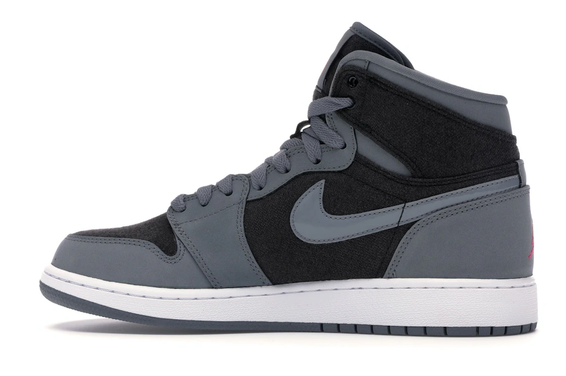 Vue 20 de Jordan 1 Retro High Cool Grey Vivid Pink (GS)