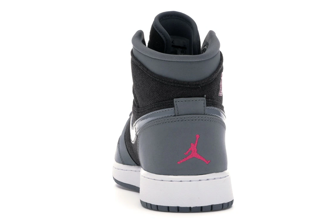 Vue 27 de Jordan 1 Retro High Cool Grey Vivid Pink (GS)