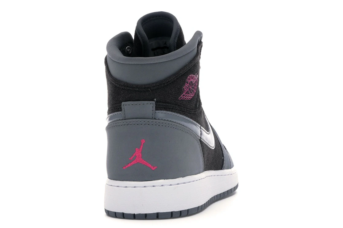 Vue 29 de Jordan 1 Retro High Cool Grey Vivid Pink (GS)