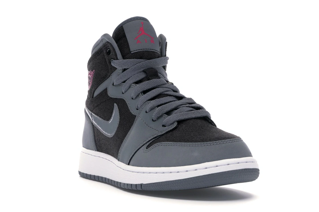 Vue 7 de Jordan 1 Retro High Cool Grey Vivid Pink (GS)