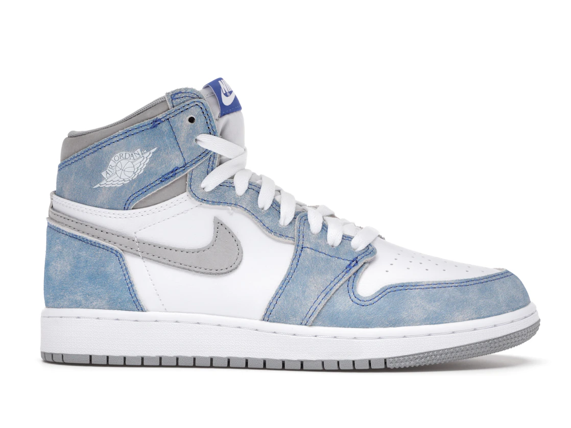 Vue 2 de Jordan 1 Retro High Hyper Royal Smoke Grey (GS)