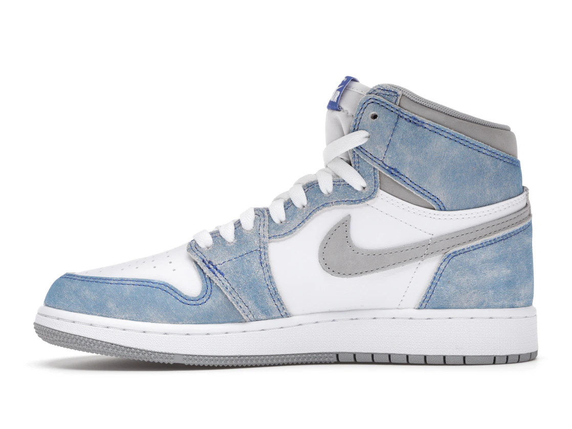 Vue 19 de Jordan 1 Retro High Hyper Royal Smoke Grey (GS)