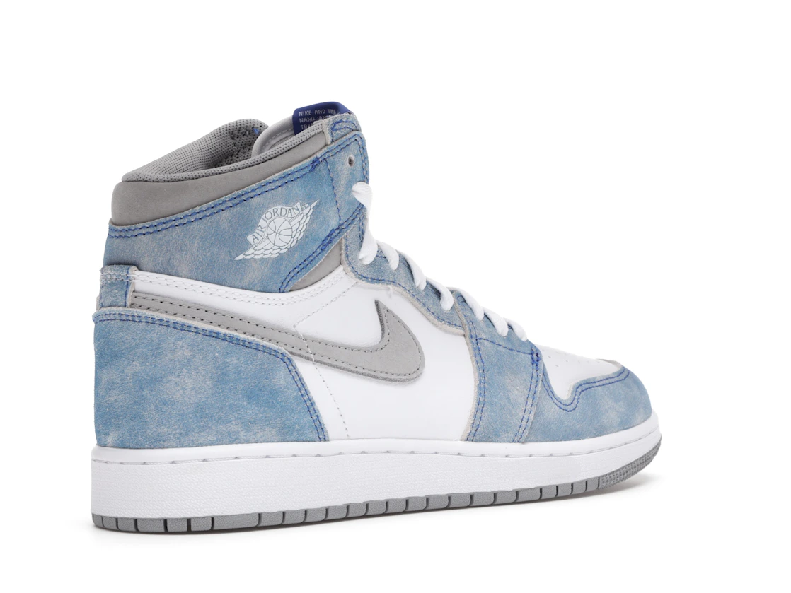 Vue 33 de Jordan 1 Retro High Hyper Royal Smoke Grey (GS)