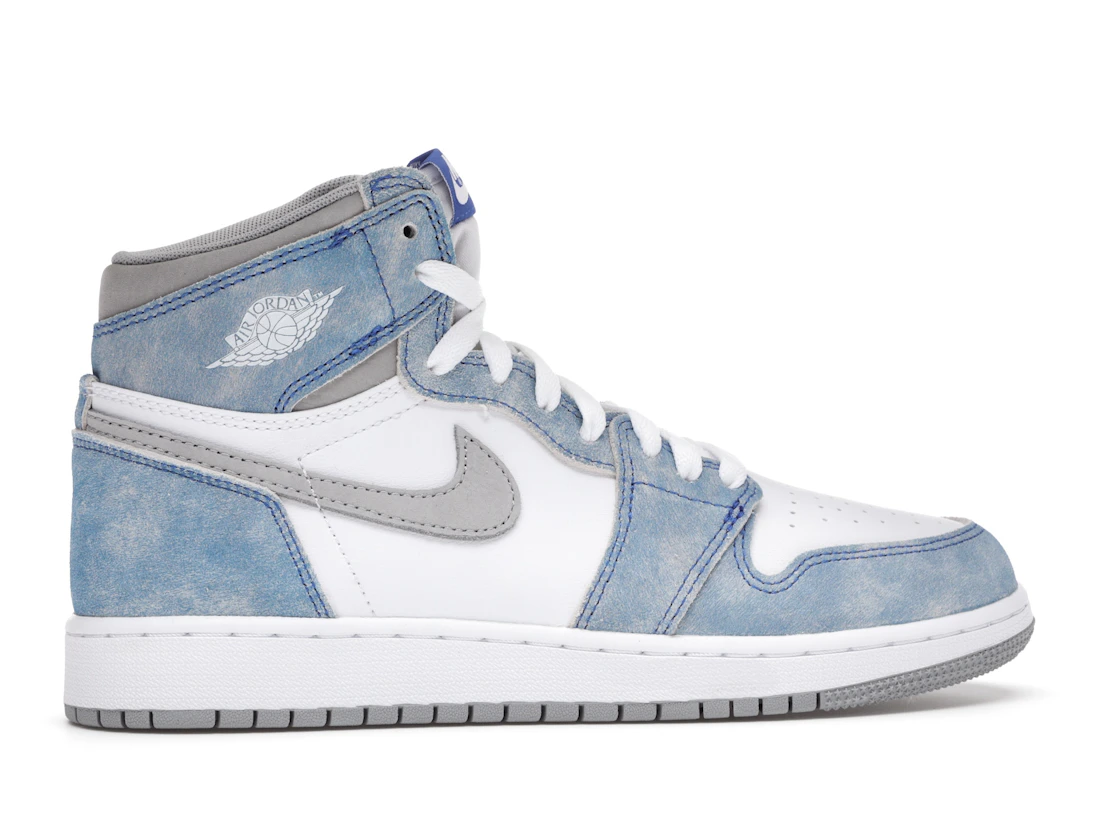 Vue 36 de Jordan 1 Retro High Hyper Royal Smoke Grey (GS)
