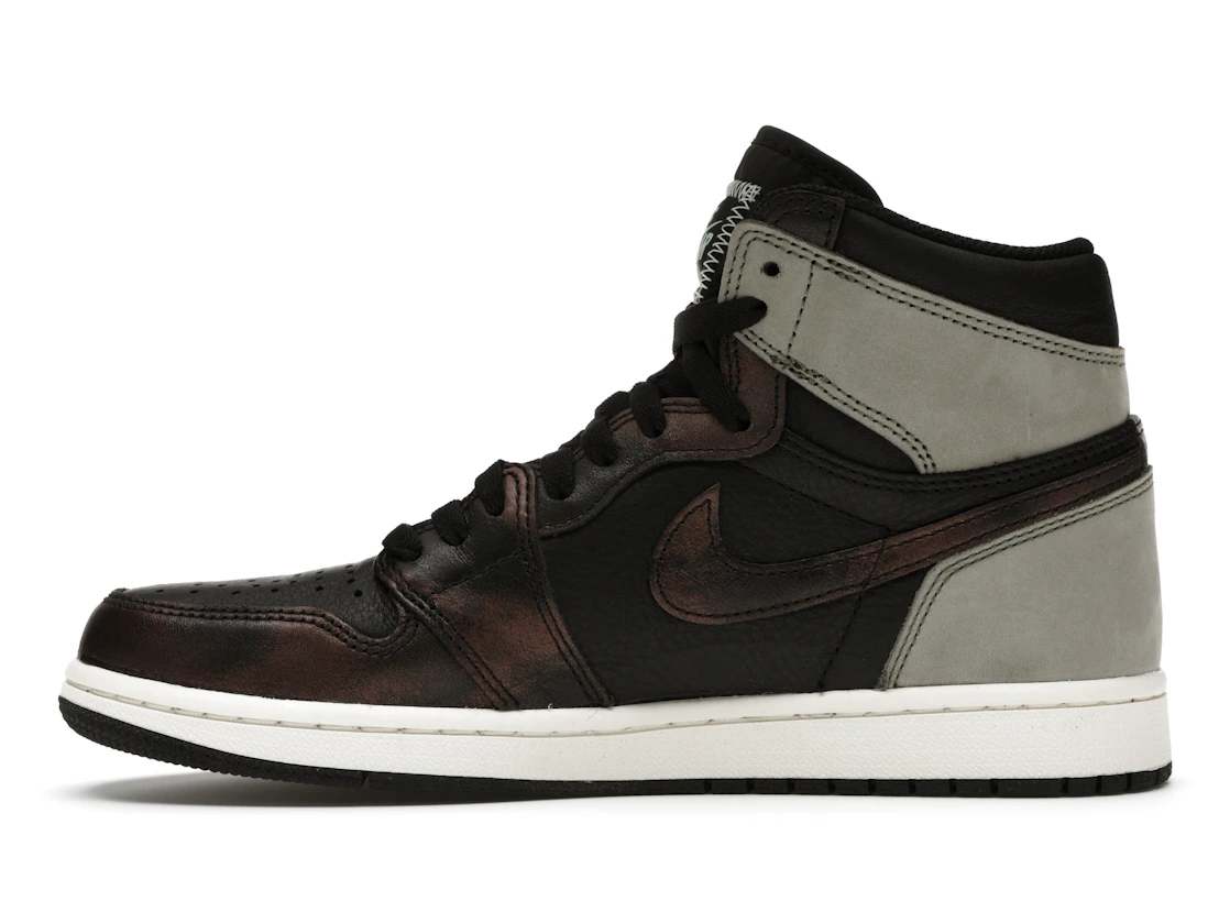 Vue 19 de Jordan 1 Retro High Light Army Rust Shadow Patina