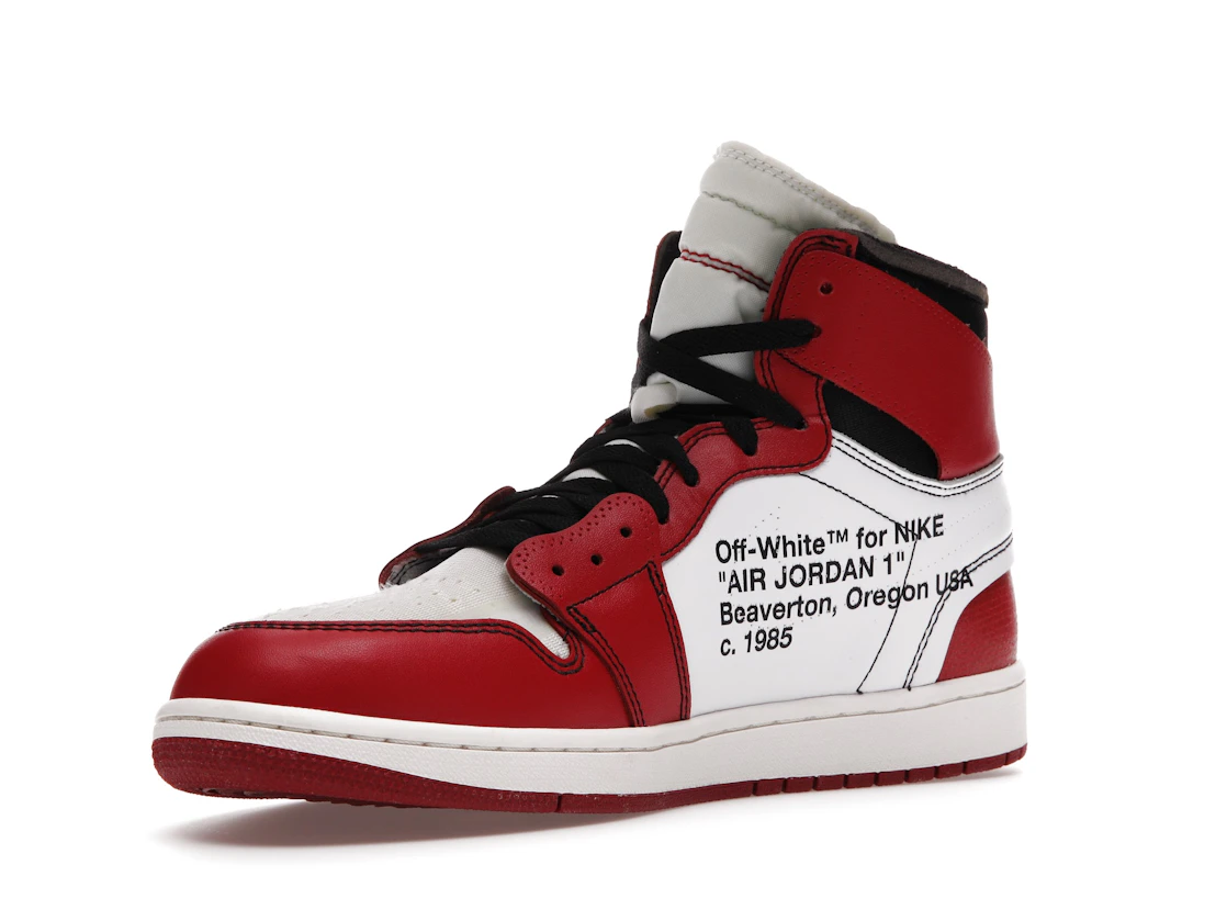 Vue 15 de Jordan 1 Retro High Off-White Chicago