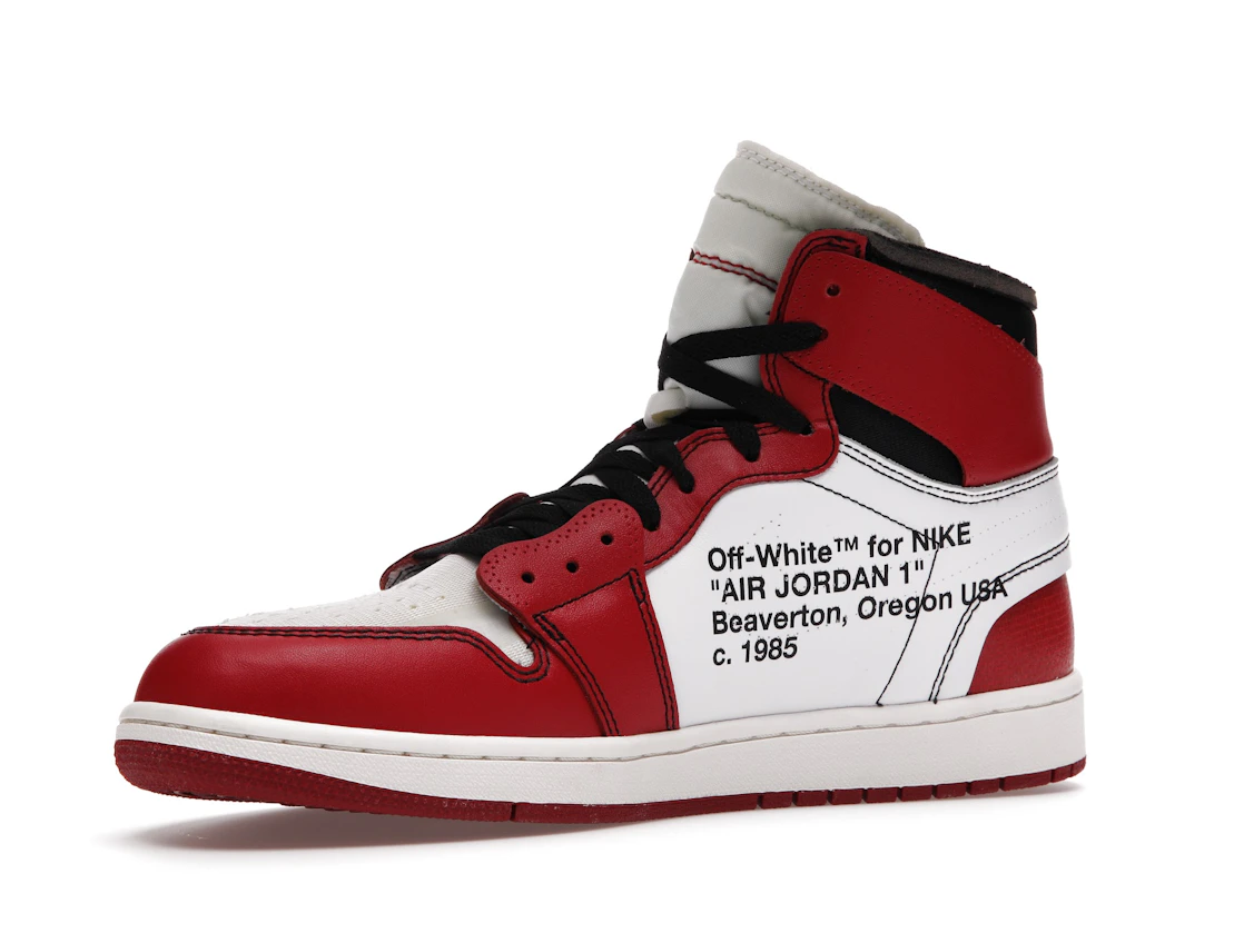Vue 16 de Jordan 1 Retro High Off-White Chicago