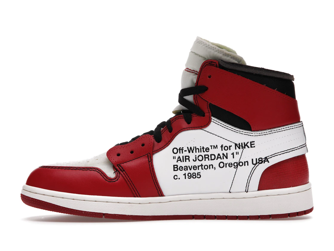 Vue 19 de Jordan 1 Retro High Off-White Chicago