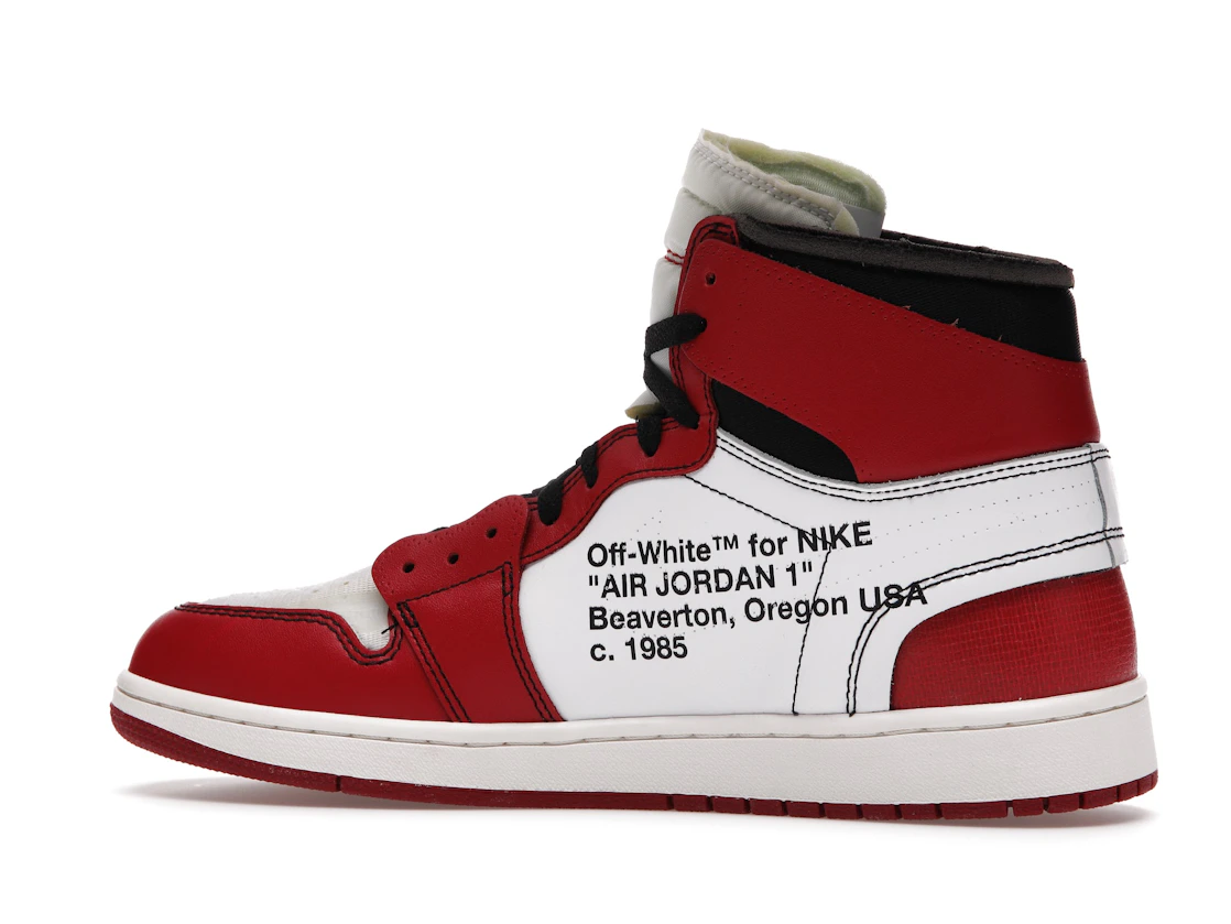 Vue 21 de Jordan 1 Retro High Off-White Chicago