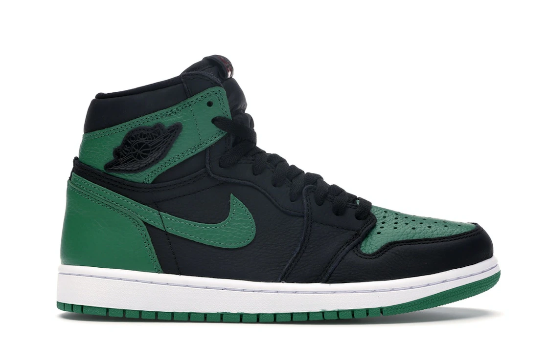 Vue 1 de Jordan 1 Retro High Pine Green Black