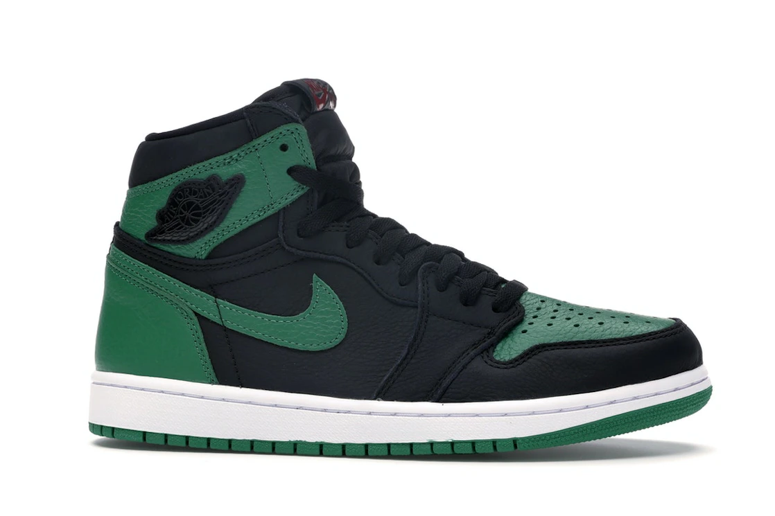 Vue 2 de Jordan 1 Retro High Pine Green Black